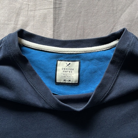 Denver Hayes Long Sleeve T-Shirt (Blue) - Men’s M - Picture 5 of 7